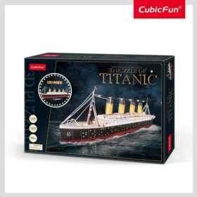 Cubic Fun - Puzzle 3D Led Titanic 266 Piese Cubic Fun - 1